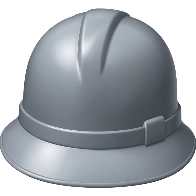  grey hard hat emoji