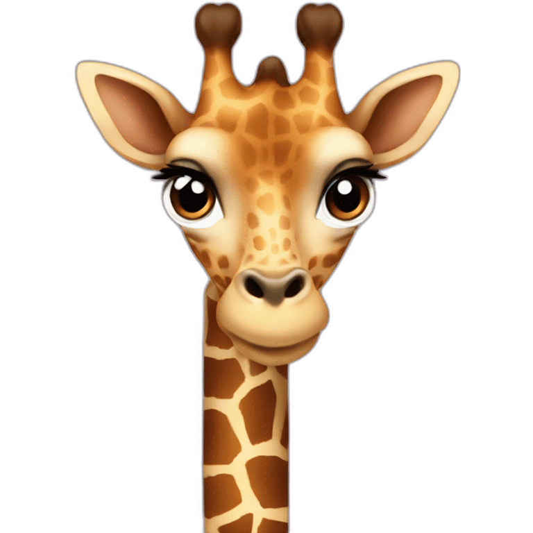 Giraffe as Ariana Grande emoji