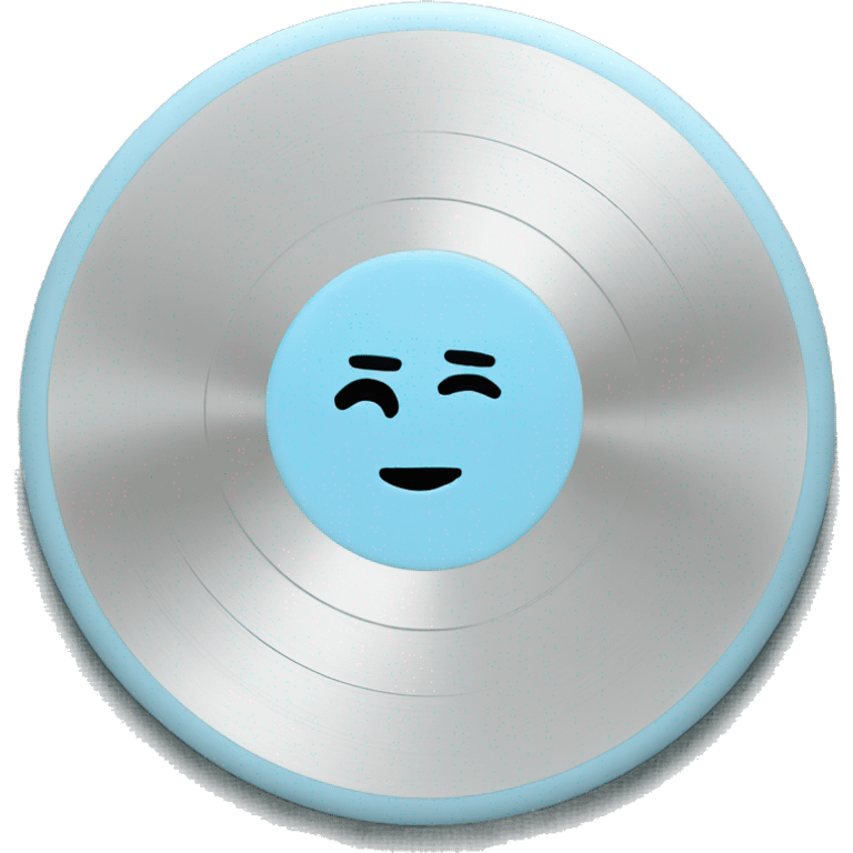 pastel blue disc cd emoji