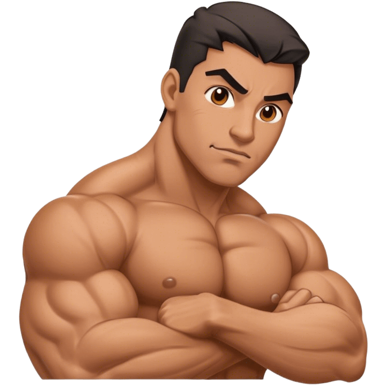 a latino with huge muscles emoji