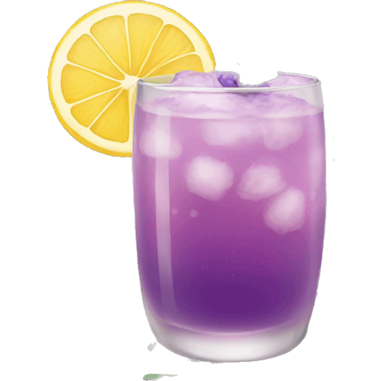 Lavender plants cocktail emoji