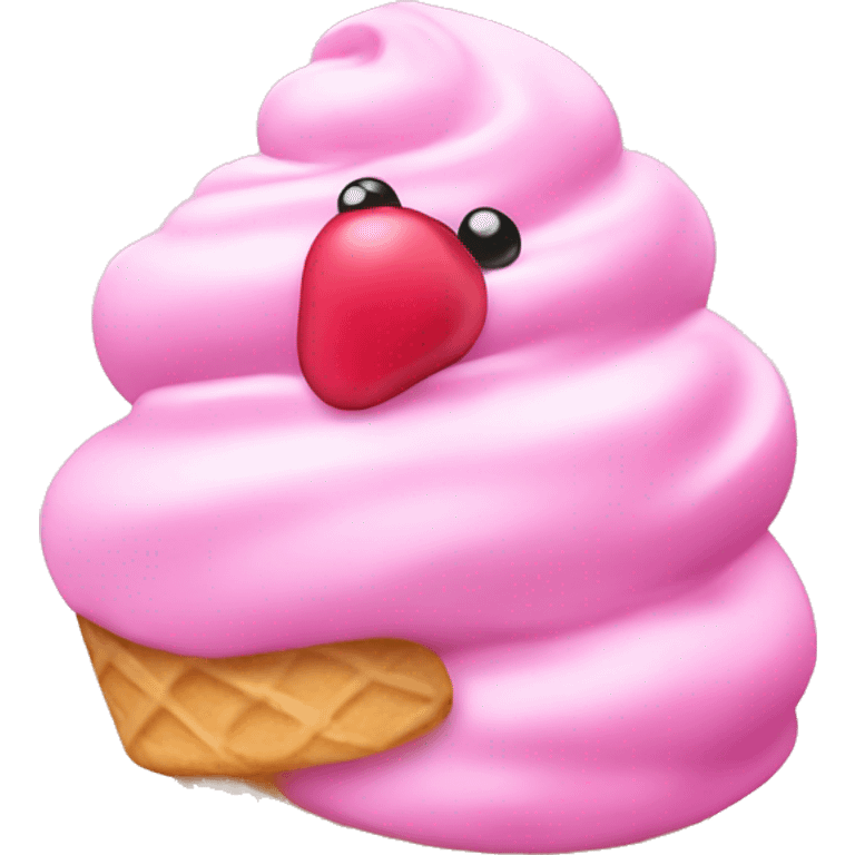 Helado rosa emoji