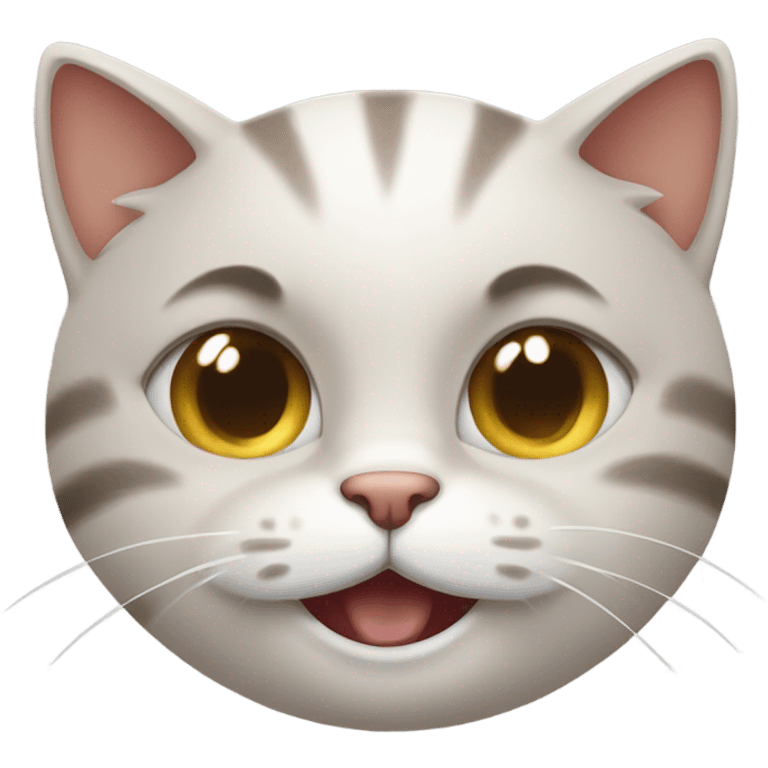 A cat pointing and laughing at you emoji