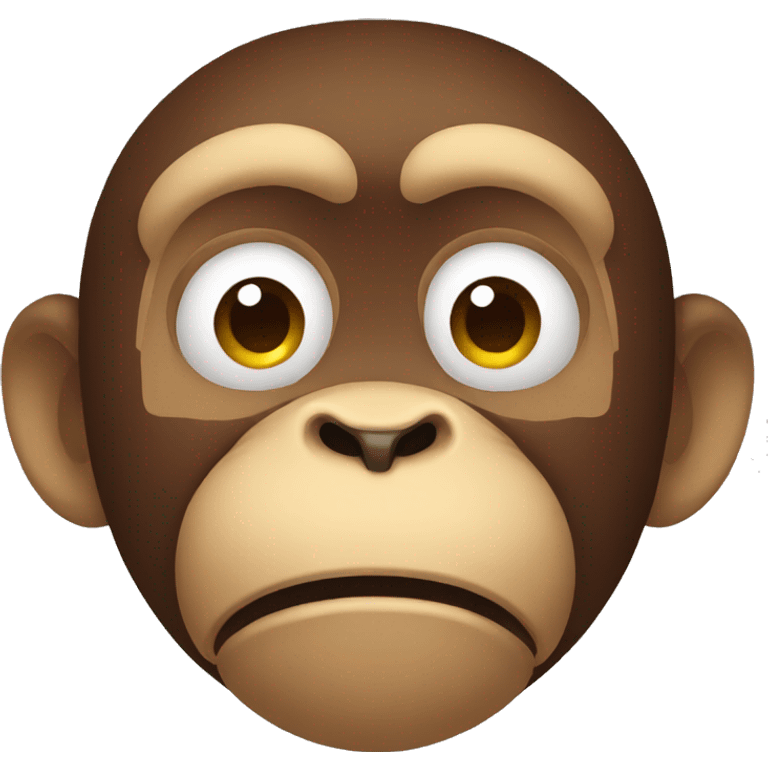 sad monkey mouth emoji