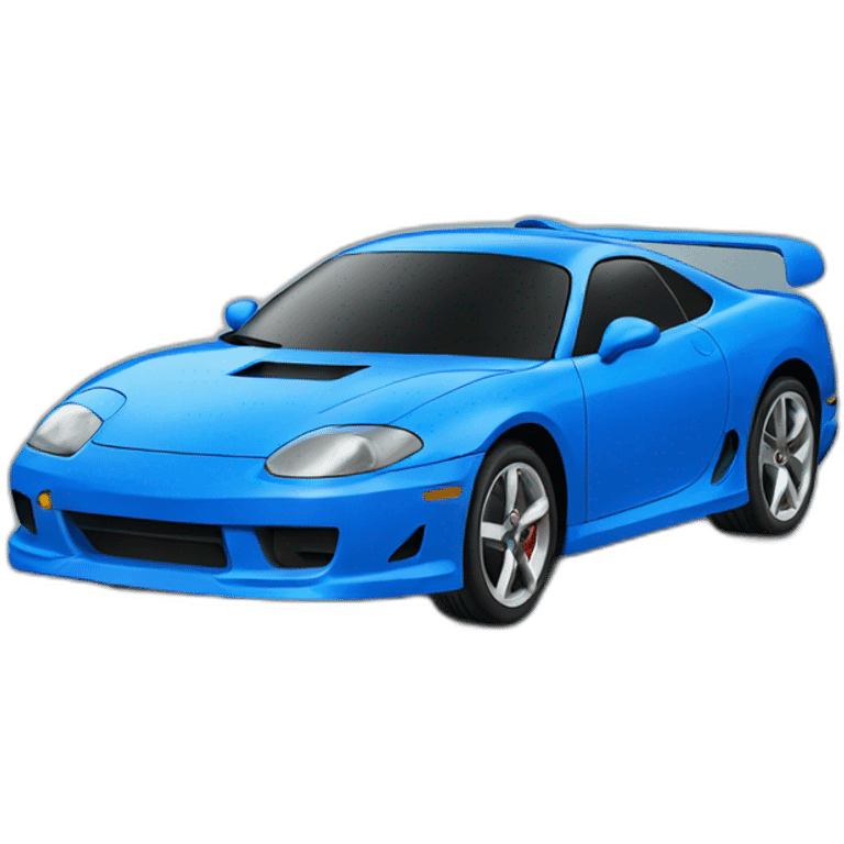 blue sport car emoji