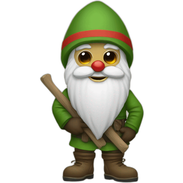 gnome with ski mask emoji