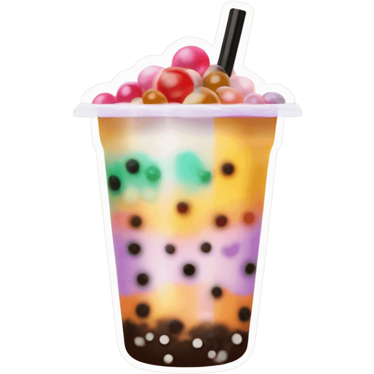 Delicious boba tea emoji