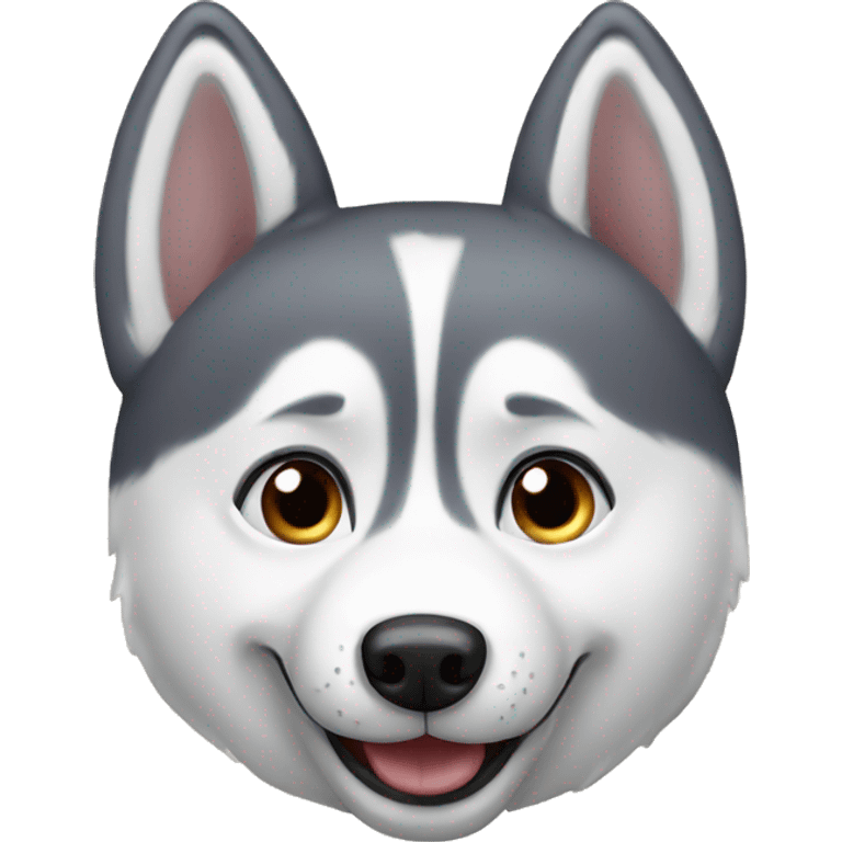 Husky happy  emoji