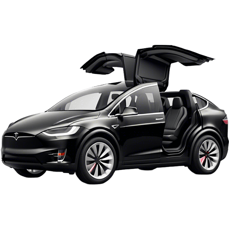 Tesla Model X - Tesla (Model Year: 2022) (Iconic colour: Black) emoji