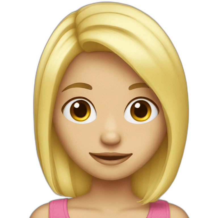 cute blond girl emoji