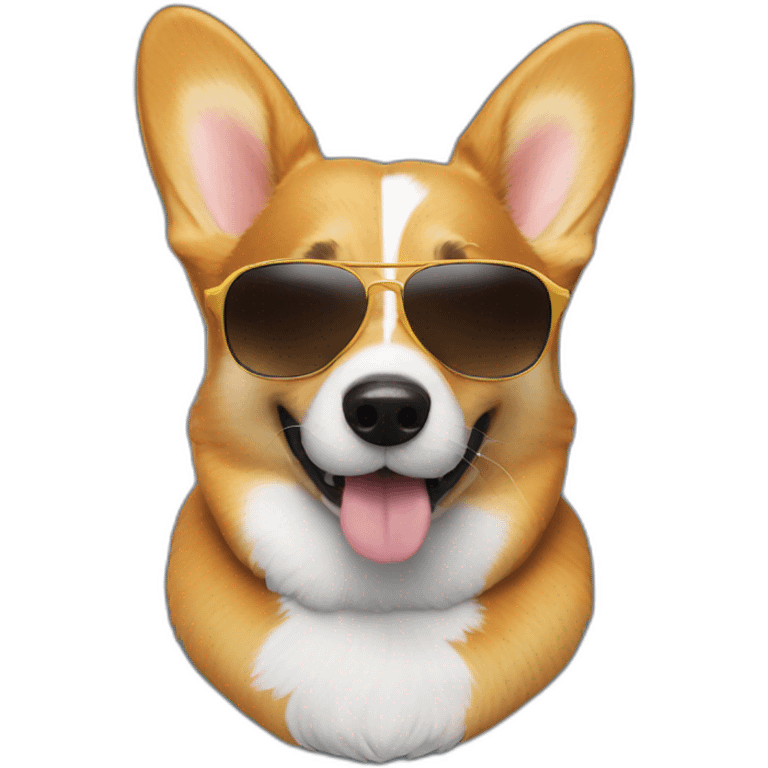 corgi sun glasses emoji