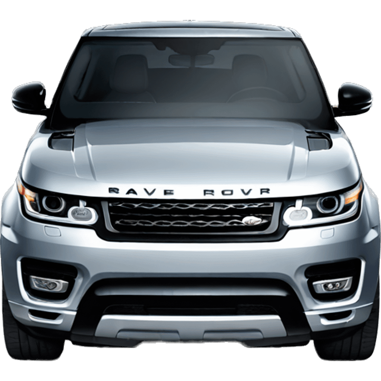 silver range rover sport front view emoji