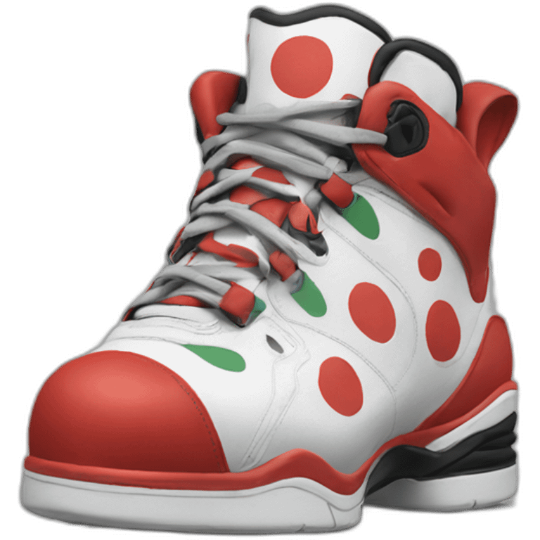 Clown with Jordan shoes  emoji