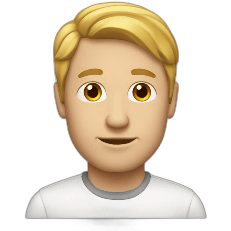 white man profile emoji