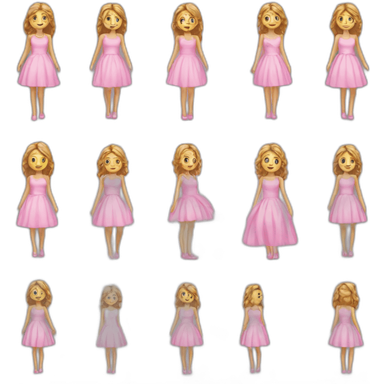 girl full body dress free emoji