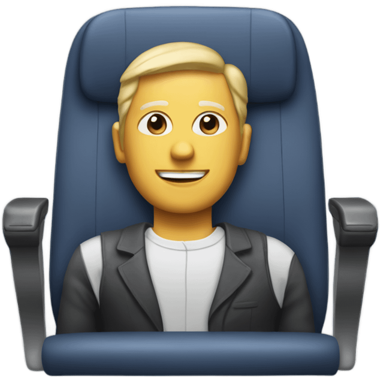 Passenger in first class show seat emoji