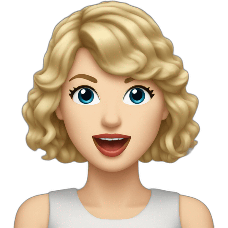 Taylor Swift singing emoji