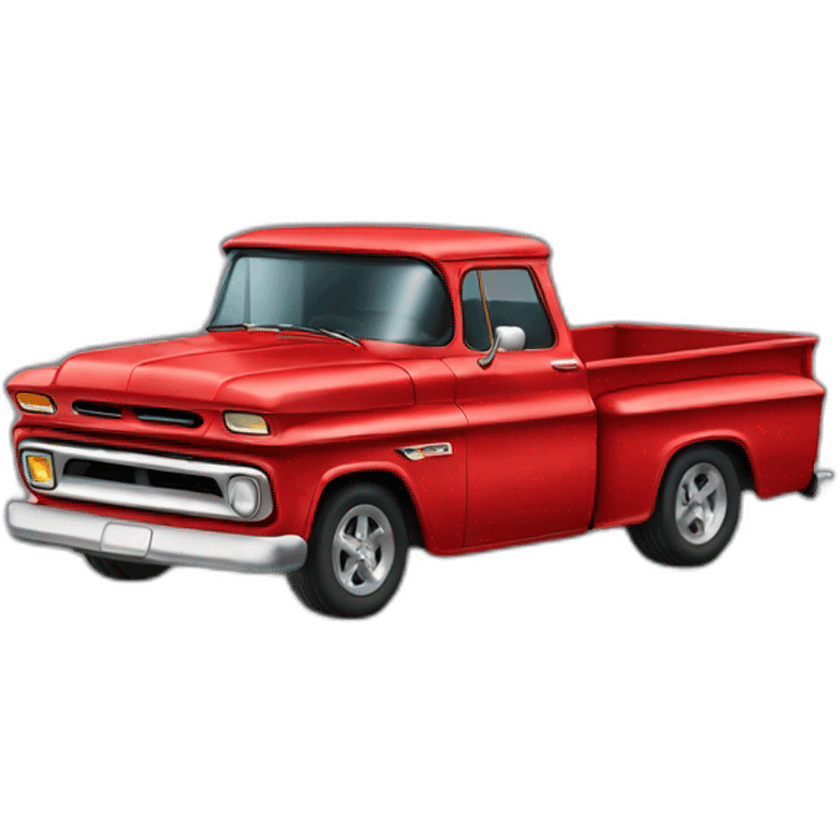 red chevy truck emoji