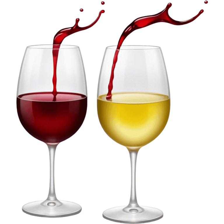 2 white wine glasses cheers emoji