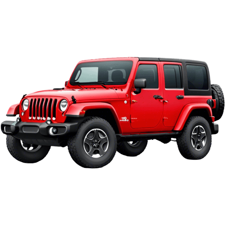 Jeep Wrangler - Jeep (Model Year: 2022) (Iconic colour: Red) emoji