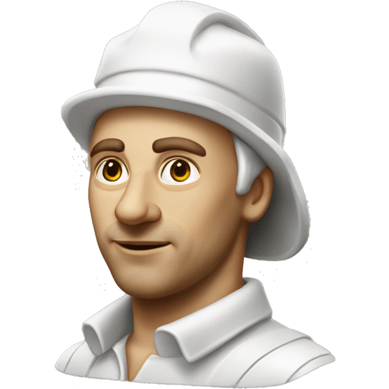 Photorealistic white Factory worker XVII century emoji