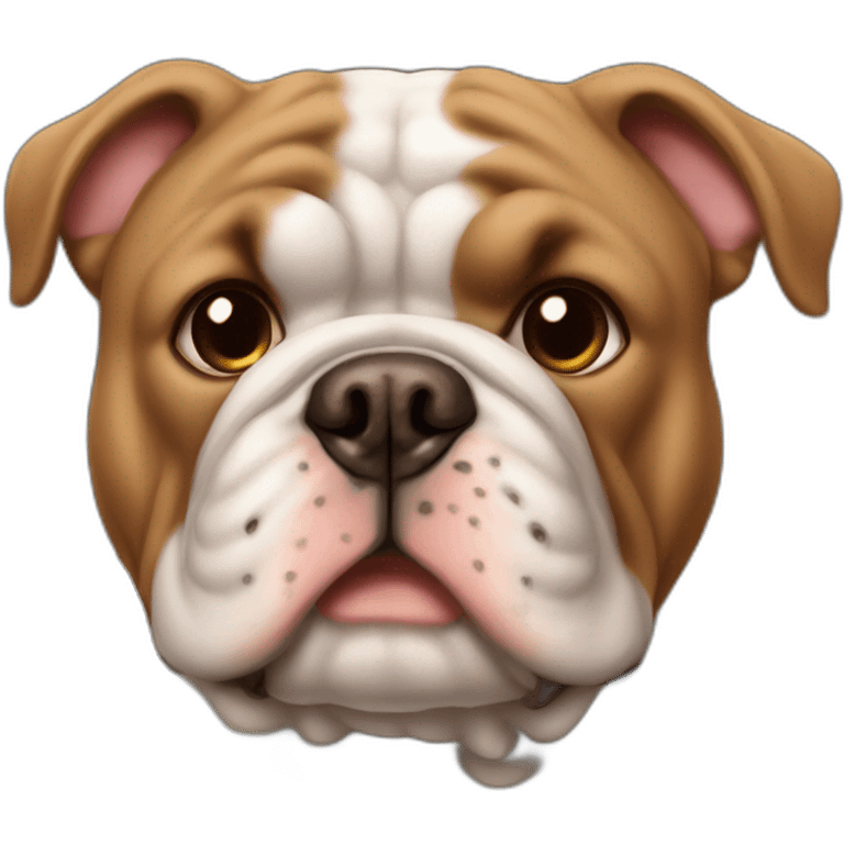 Brown color France-BullDog emoji