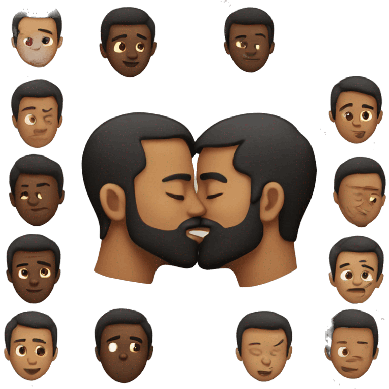 Kissing dudes emoji