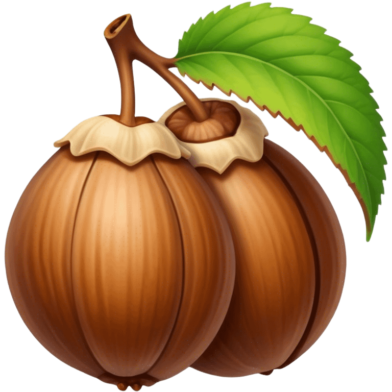 Hazelnut emoji