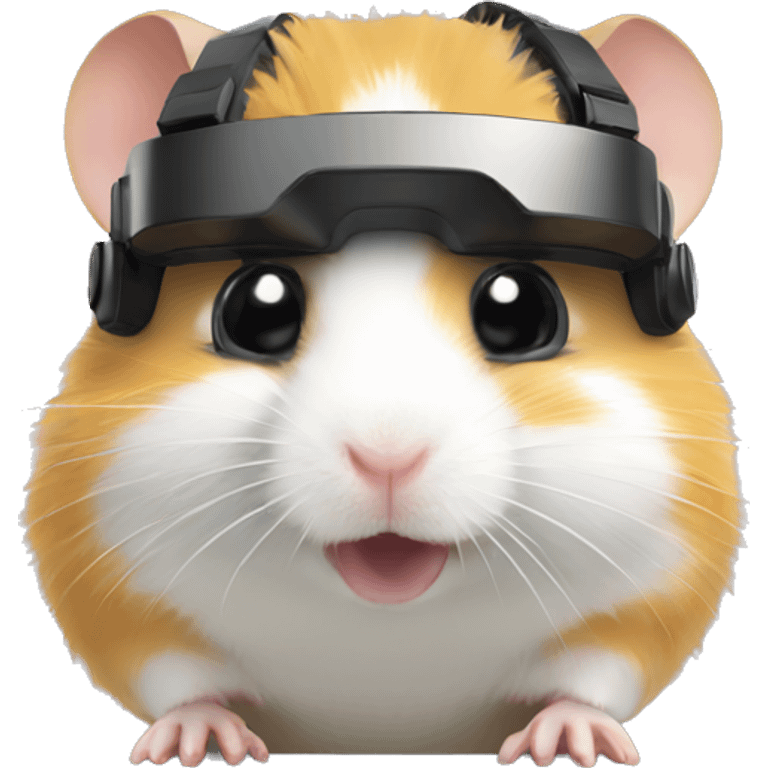 hamster with VR headset emoji