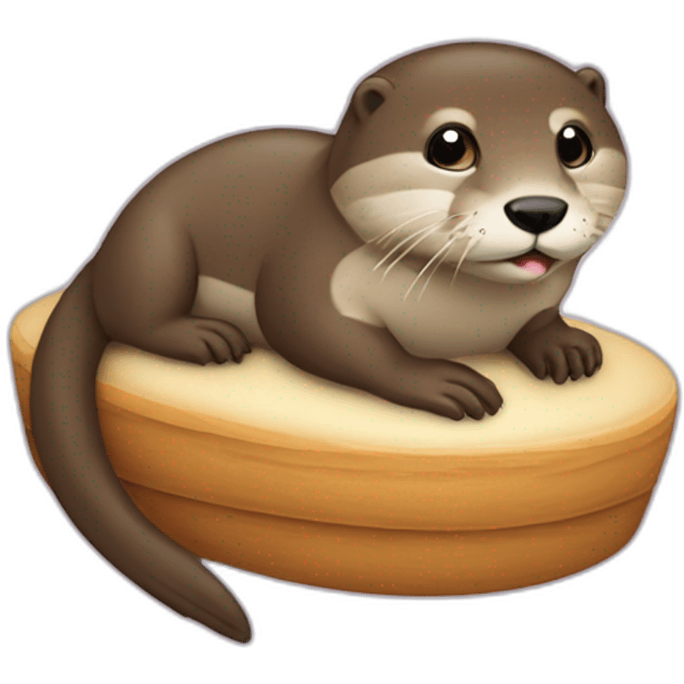 Une loutre sur un canapé emoji