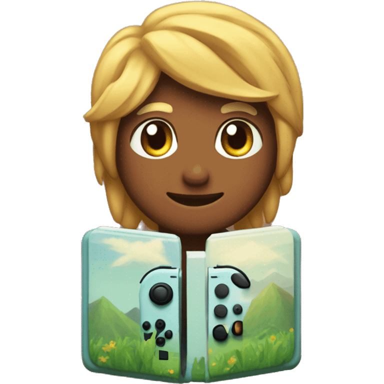 Nintendo switch with stardew valley emoji