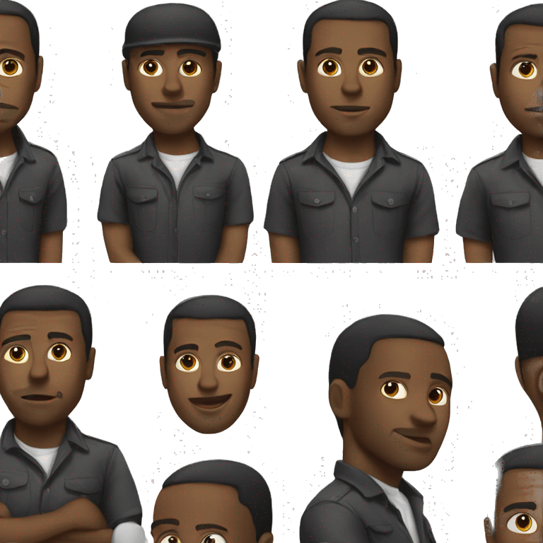 black man celeb emoji