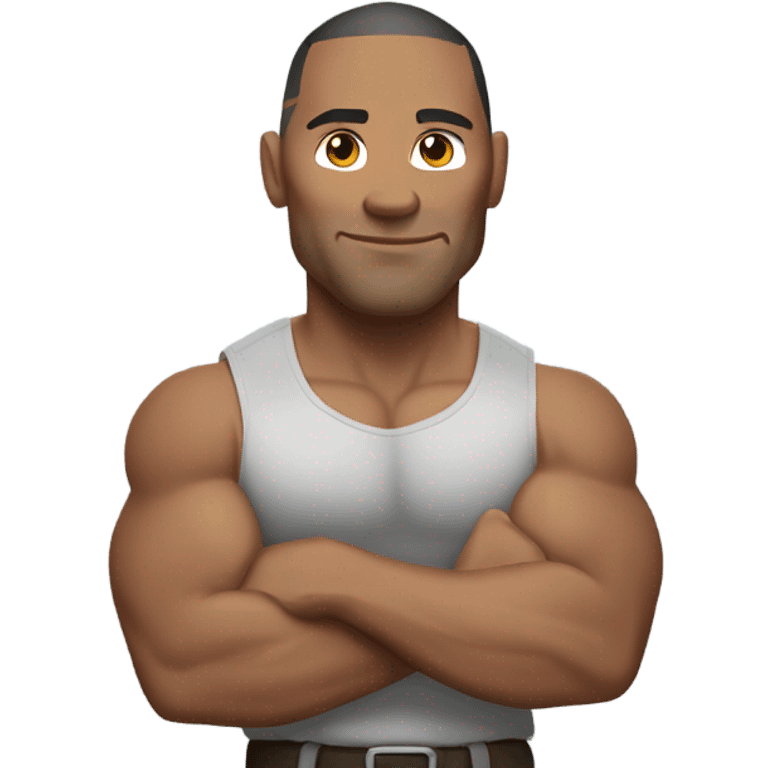 ￼ The Rock holding a rock emoji