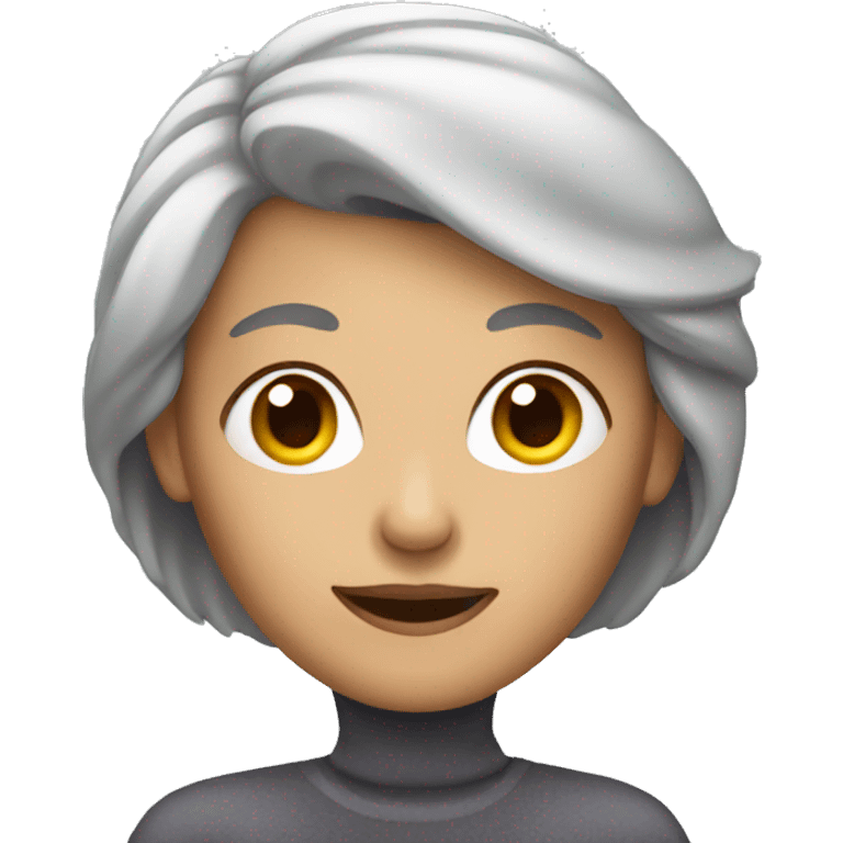 Grey hair woman emoji