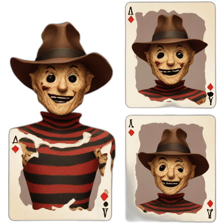 freddy krueger playing cards emoji