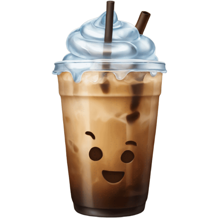 Iced coffee emoji