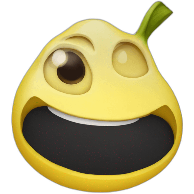 banana con ojos enojada emoji