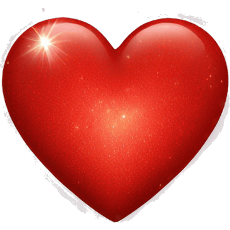 Red heart with sparkles emoji