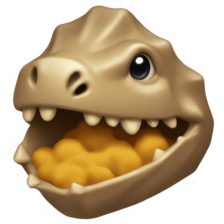 Singular dino nugget emoji