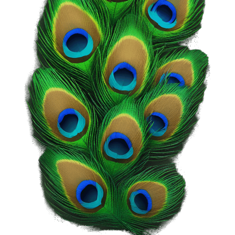 peacock feather emoji