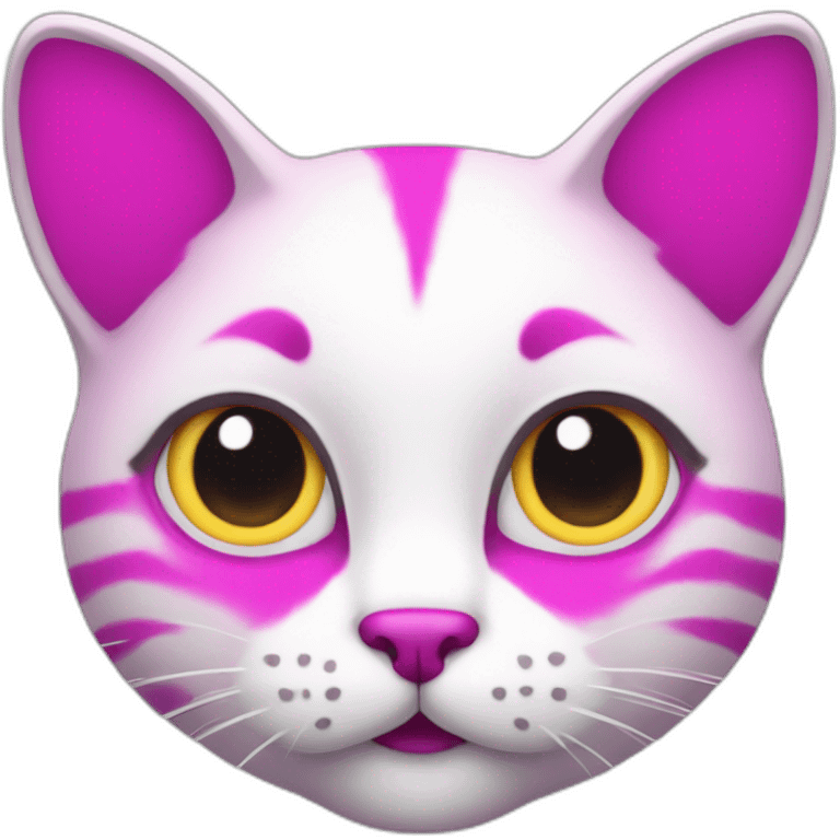 magenta cat cute emoji