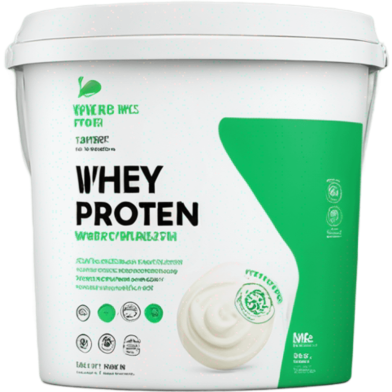 white and green whey protein  emoji