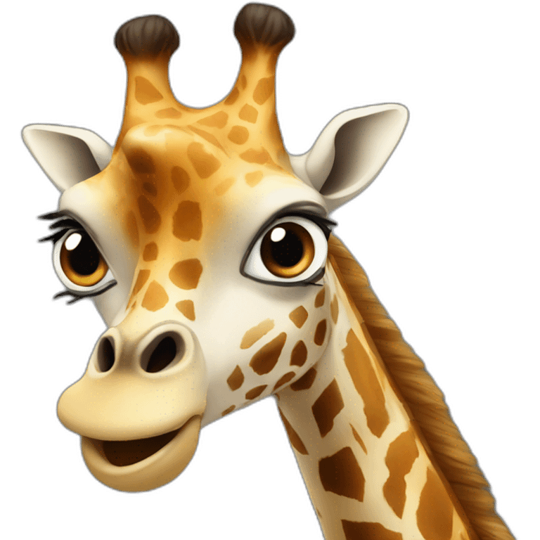 surprised giraffe emoji