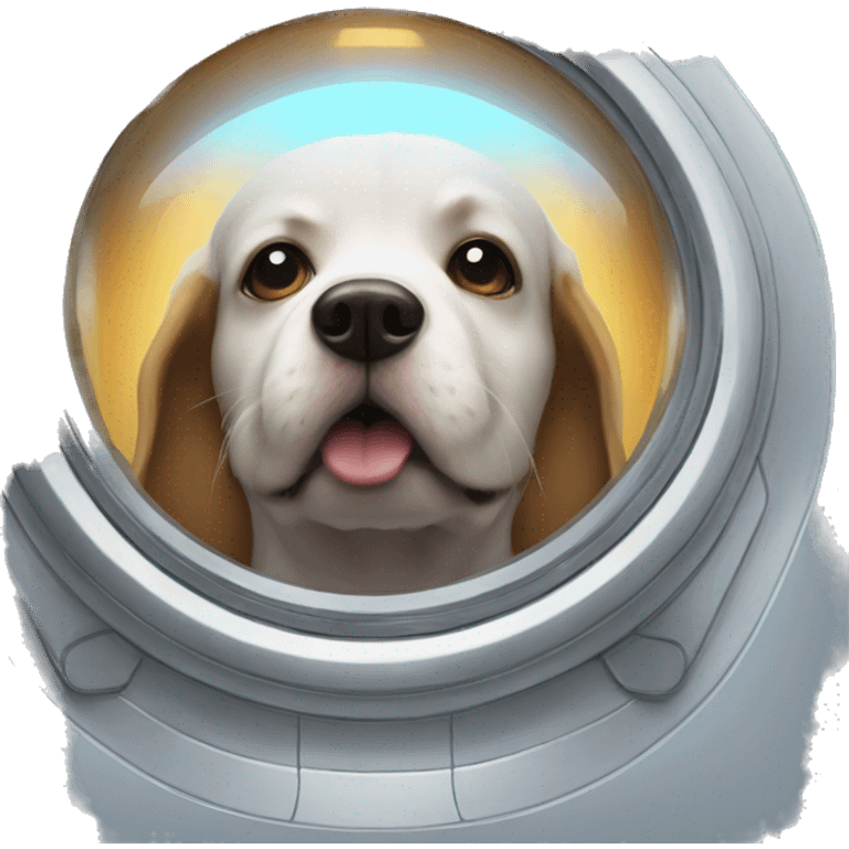 Hogdog in a spaceship emoji