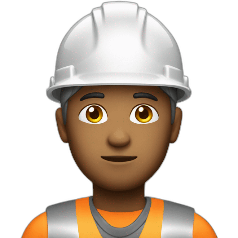 construction worker thinking emoji