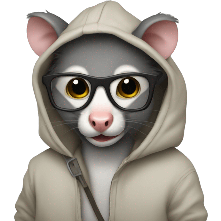 possum computer programmer emoji