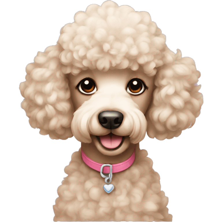 Poodle love emoji