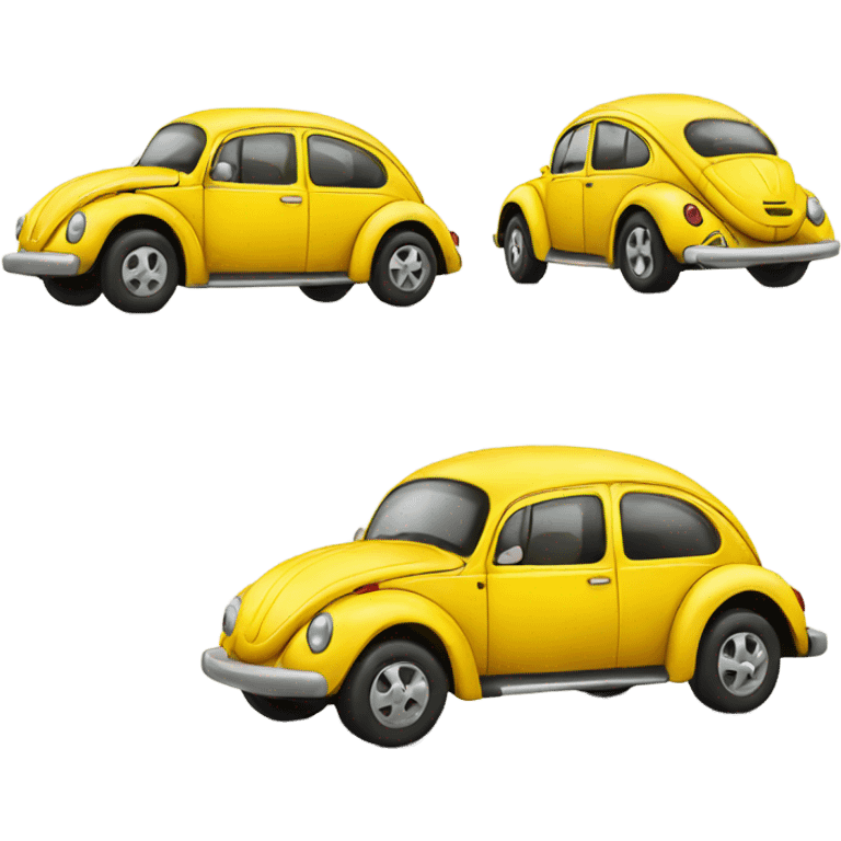 Yellow bug car  emoji