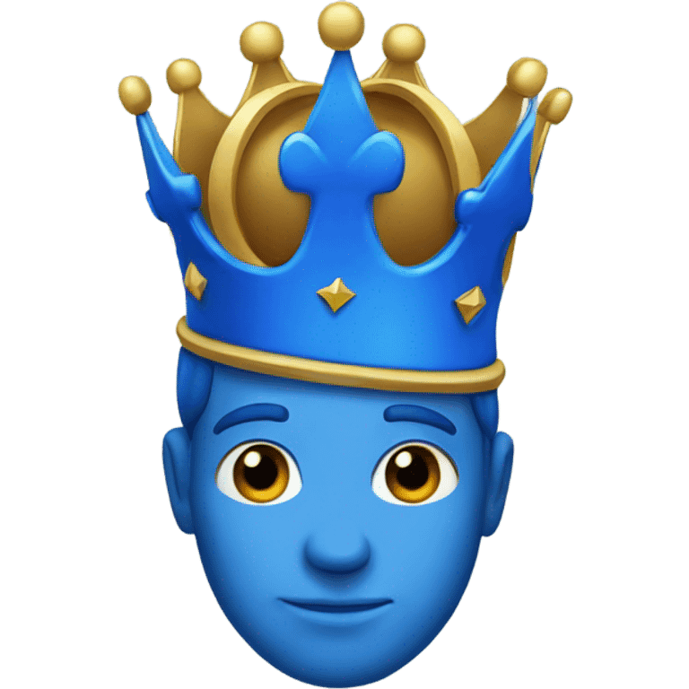 blue crown emoji