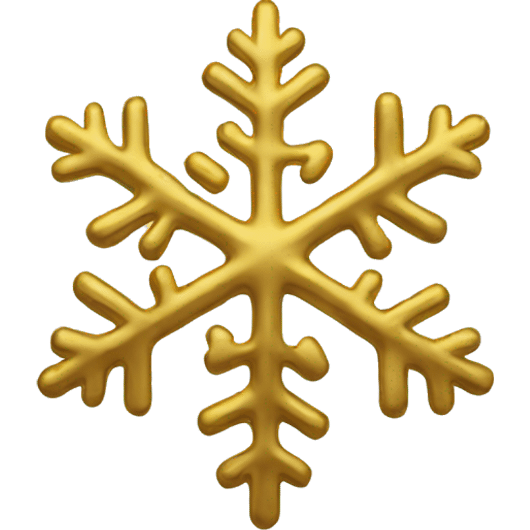 Gold snowflake  emoji